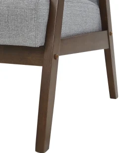 Beliani Nojatuoli Kangas Harmaa Asnes Outlet