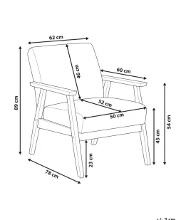Beliani Nojatuoli Kangas Harmaa Asnes Outlet