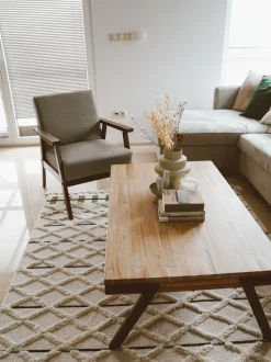 Beliani Nojatuoli Kangas Harmaa Asnes Outlet