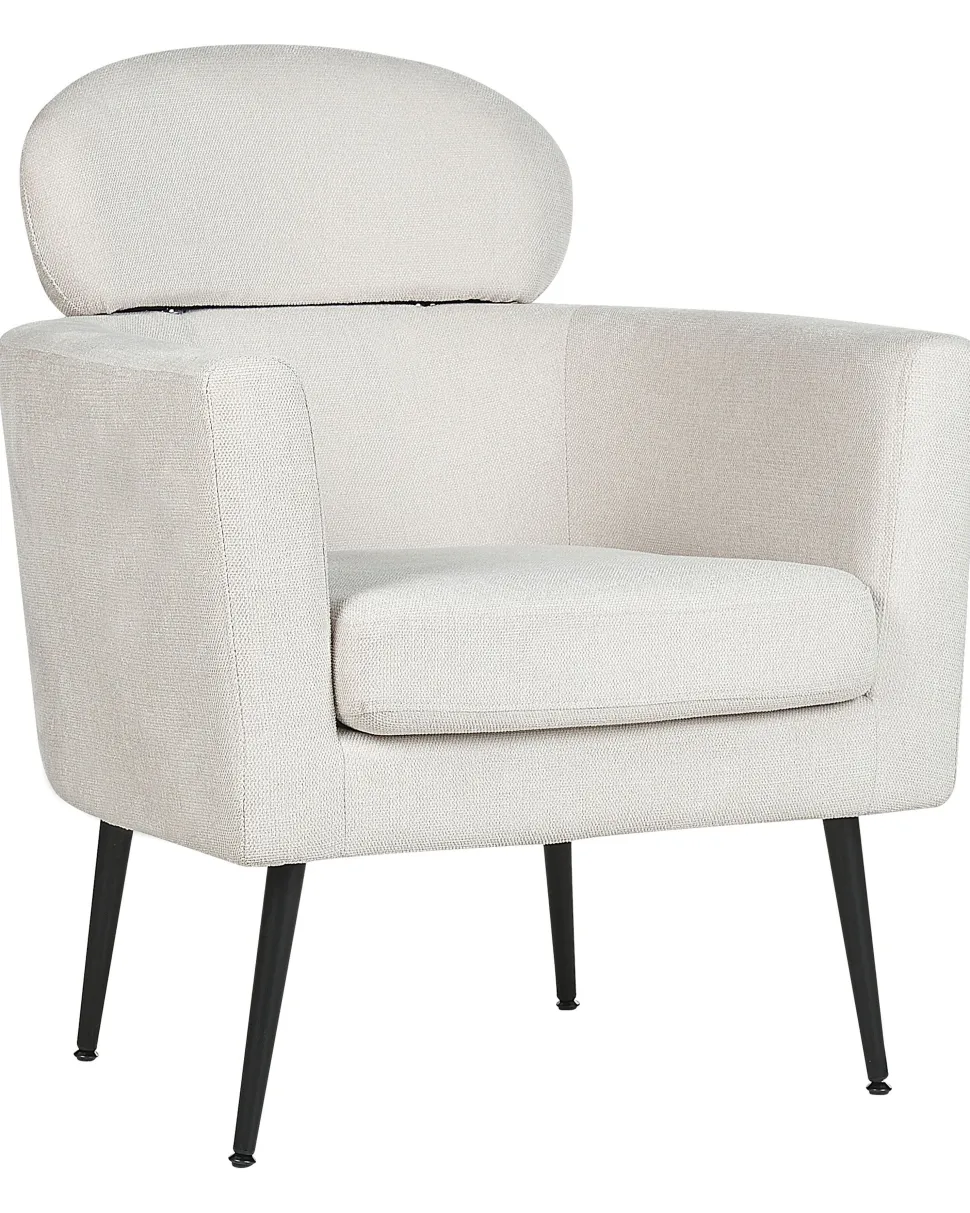 Beliani Nojatuoli Kangas Kermanvalkoinen Soby Best Sale