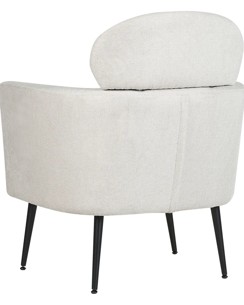 Beliani Nojatuoli Kangas Kermanvalkoinen Soby Best Sale