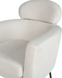 Beliani Nojatuoli Kangas Kermanvalkoinen Soby Best Sale