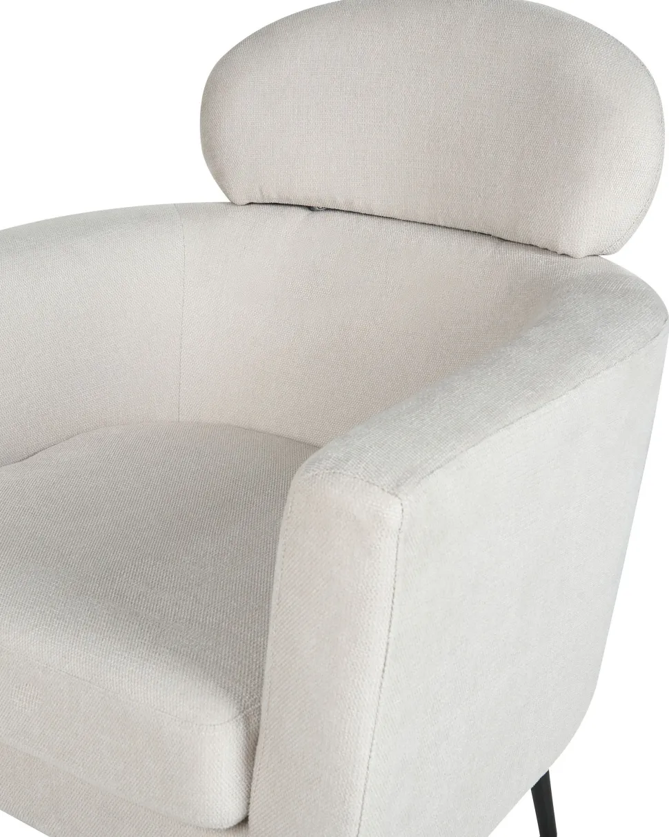 Beliani Nojatuoli Kangas Kermanvalkoinen Soby Best Sale