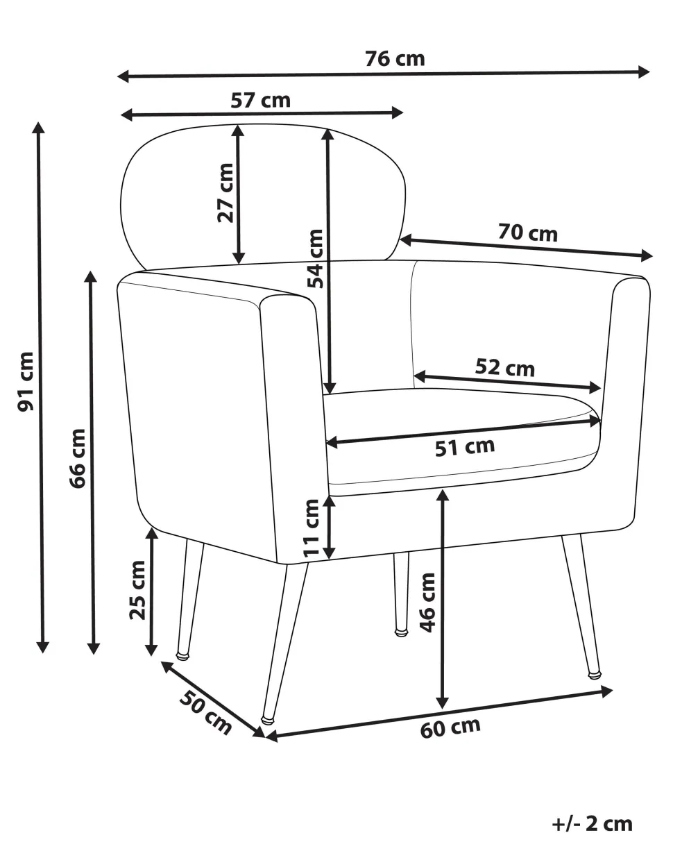 Beliani Nojatuoli Kangas Kermanvalkoinen Soby Best Sale