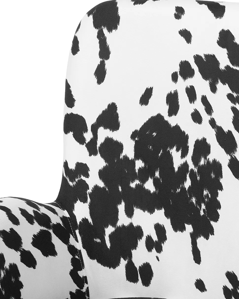 Beliani Nojatuoli Kangas Musta/Valkoinen Bjarn Flash Sale