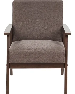 Beliani Nojatuoli Kangas Ruskea Asnes Cheap