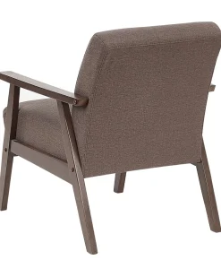 Beliani Nojatuoli Kangas Ruskea Asnes Cheap