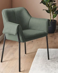 Beliani Nojatuoli Kangas Tummanvihrea Arla Online