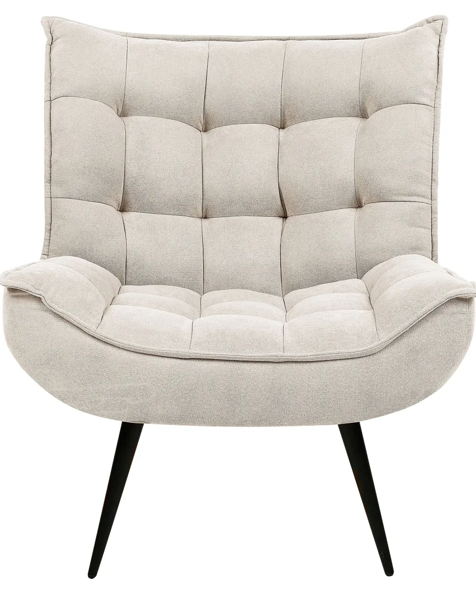 Beliani Nojatuoli Kangas Vaalea Beige Alvesta Sale