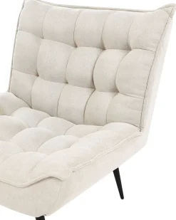 Beliani Nojatuoli Kangas Vaalea Beige Alvesta Sale