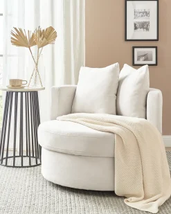 Beliani Nojatuoli Kangas Vaalea Beige Dalby Cheap