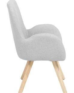 Beliani Nojatuoli Kangas Vaaleanharmaa Bjarn Outlet