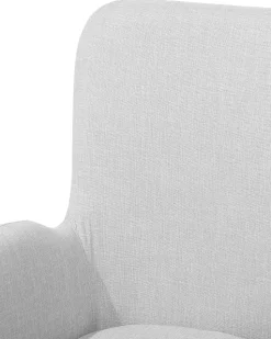 Beliani Nojatuoli Kangas Vaaleanharmaa Bjarn Outlet