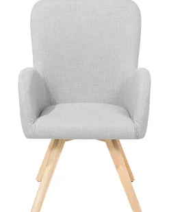 Beliani Nojatuoli Kangas Vaaleanharmaa Bjarn Outlet