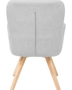 Beliani Nojatuoli Kangas Vaaleanharmaa Bjarn Outlet