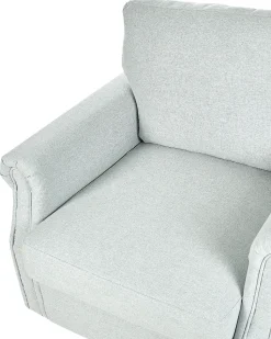 Beliani Nojatuoli Kangas Vaaleanharmaa Vietas New