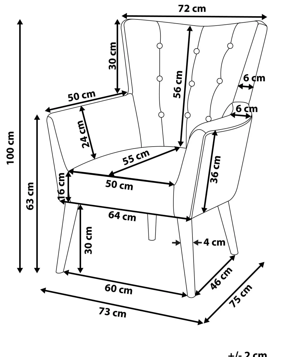 Beliani Nojatuoli Kangas Vaaleanharmaa Angen Best Sale