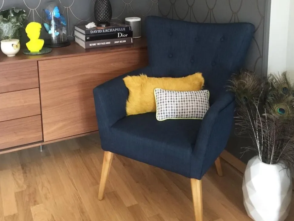 Beliani Nojatuoli Kangas Vaaleanharmaa Angen Best Sale