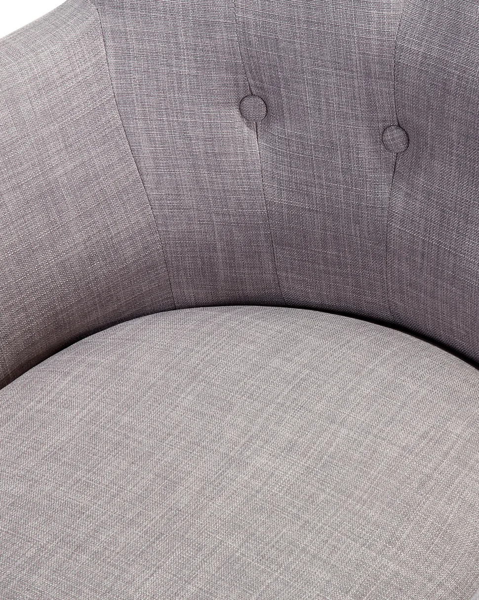 Beliani Nojatuoli Kangas Vaaleanharmaa Angen Best Sale