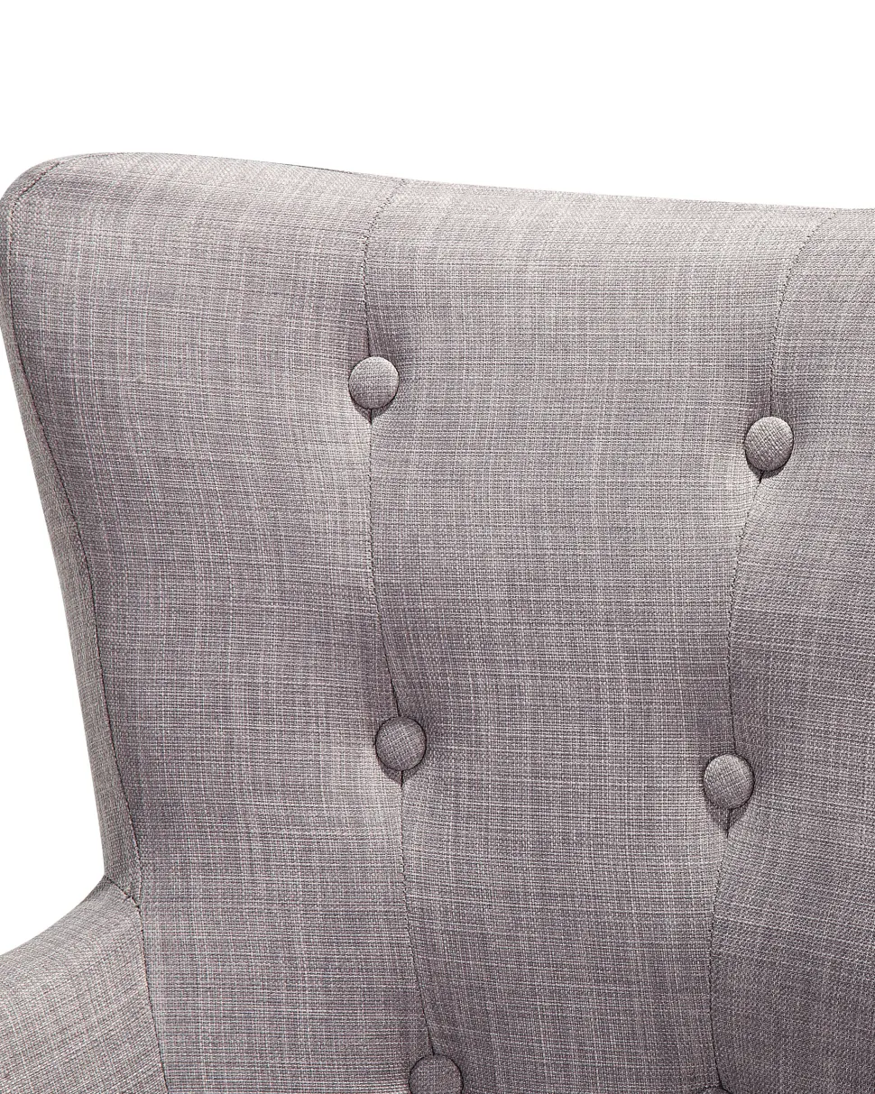 Beliani Nojatuoli Kangas Vaaleanharmaa Angen Best Sale