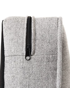 Beliani Nojatuoli Kangas Vaaleanharmaa Chesterfield Fashion