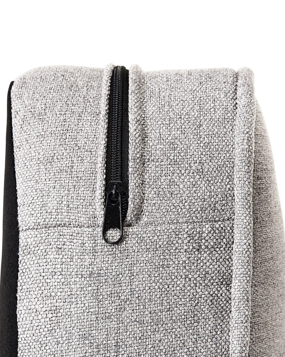 Beliani Nojatuoli Kangas Vaaleanharmaa Chesterfield Fashion