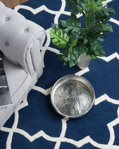 Beliani Nojatuoli Kangas Vaaleanharmaa Chesterfield Fashion