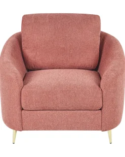 Beliani Nojatuoli Kangas Vaaleanpunainen Trosa Shop