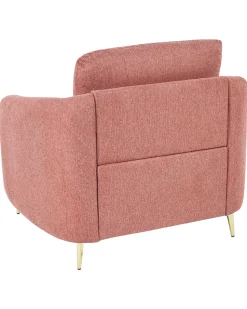 Beliani Nojatuoli Kangas Vaaleanpunainen Trosa Shop