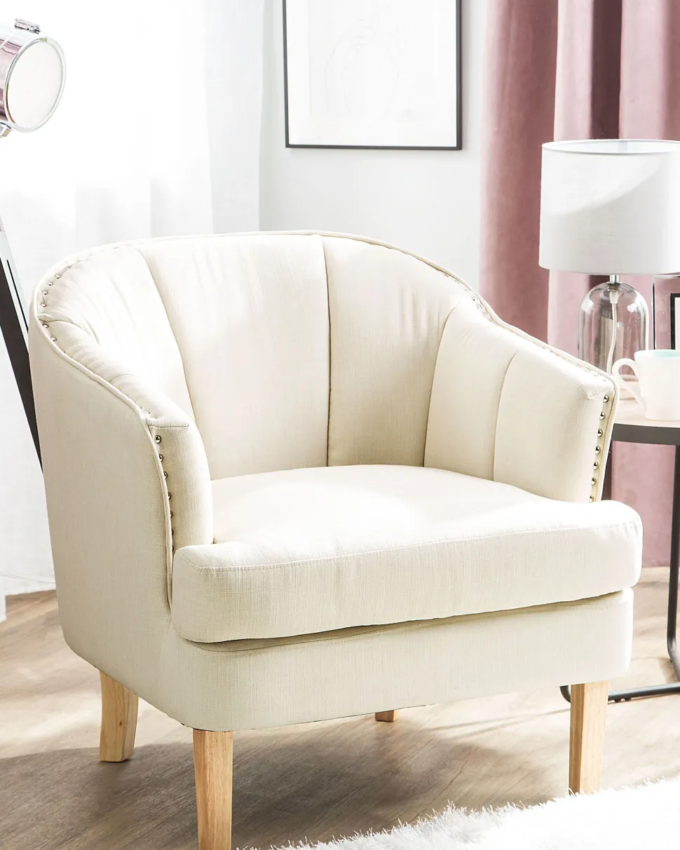 Beliani Nojatuoli Kankainen Beige Elverum Cheap