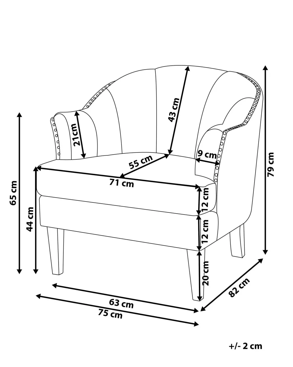 Beliani Nojatuoli Kankainen Beige Elverum Cheap