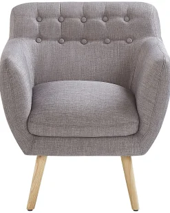 Beliani Nojatuoli Kankainen Harmaa Melby Flash Sale