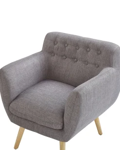 Beliani Nojatuoli Kankainen Harmaa Melby Flash Sale