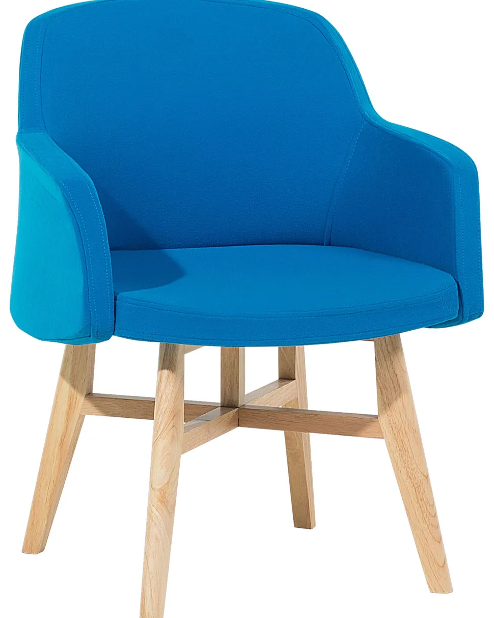 Beliani Nojatuoli Kankainen Sininen Ystad Shop