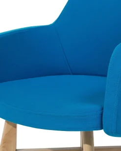 Beliani Nojatuoli Kankainen Sininen Ystad Shop