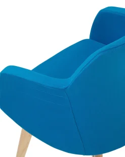 Beliani Nojatuoli Kankainen Sininen Ystad Shop