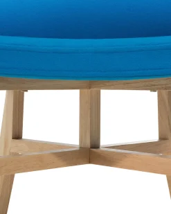 Beliani Nojatuoli Kankainen Sininen Ystad Shop