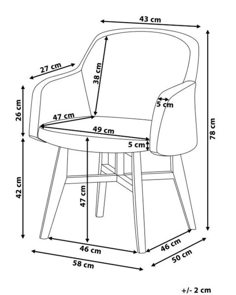 Beliani Nojatuoli Kankainen Sininen Ystad Shop