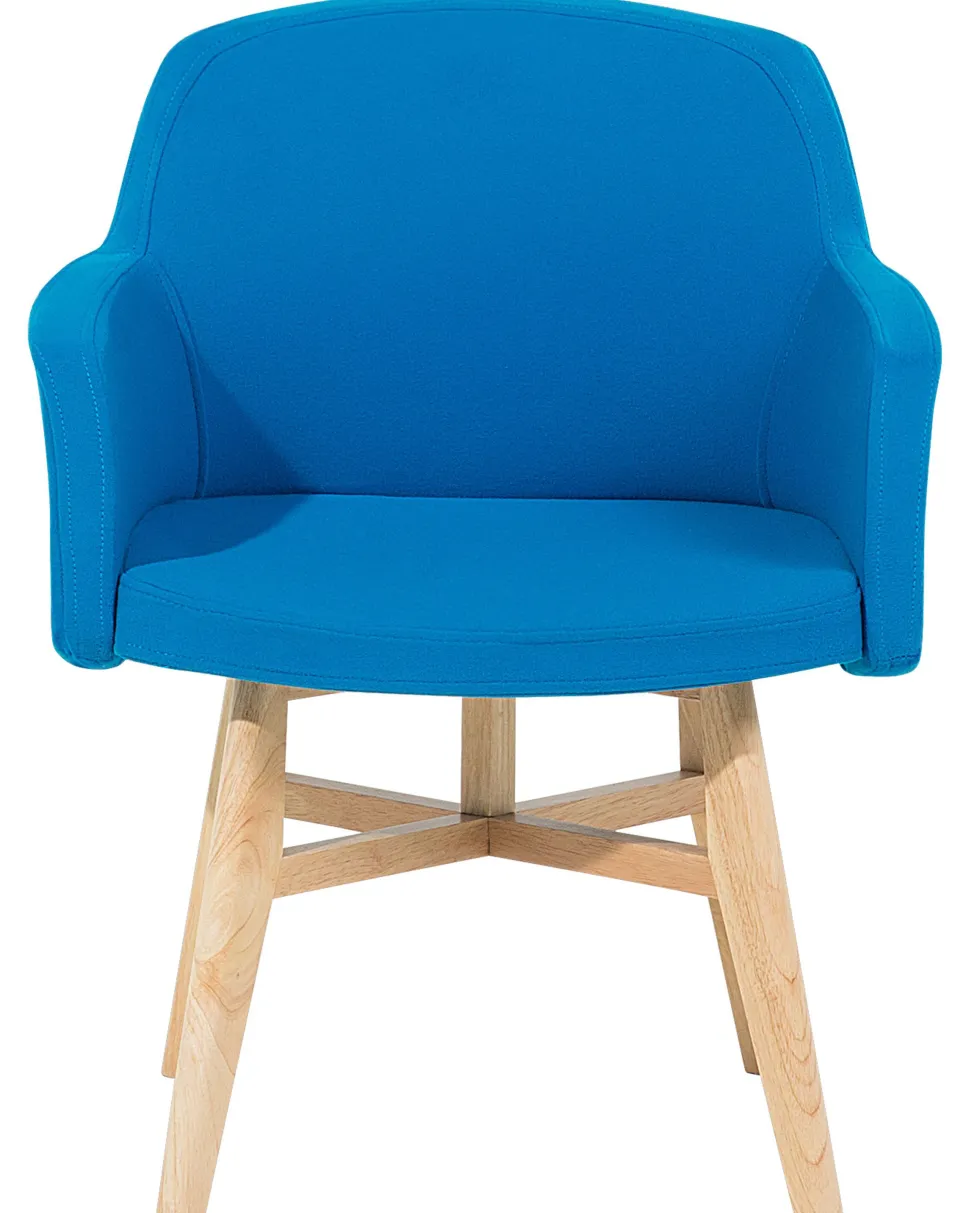 Beliani Nojatuoli Kankainen Sininen Ystad Shop