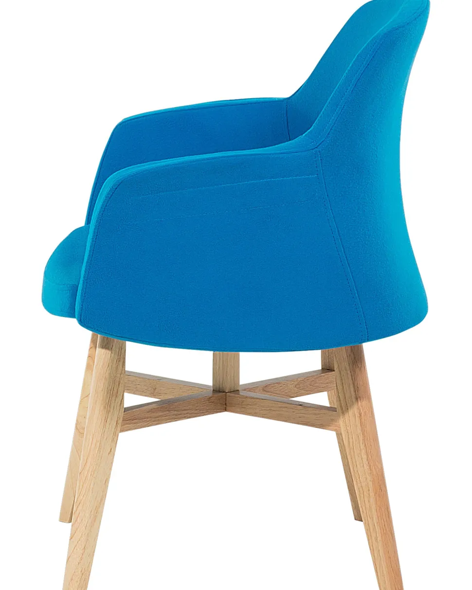 Beliani Nojatuoli Kankainen Sininen Ystad Shop