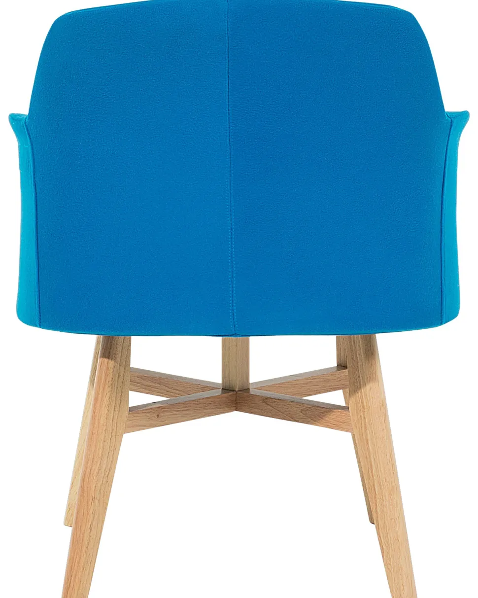 Beliani Nojatuoli Kankainen Sininen Ystad Shop