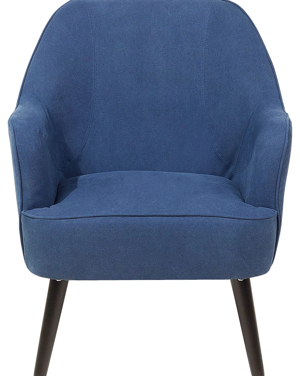 Beliani Nojatuoli Kankainen Tummansininen Loken Best Sale