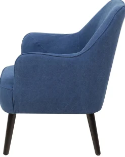 Beliani Nojatuoli Kankainen Tummansininen Loken Best Sale