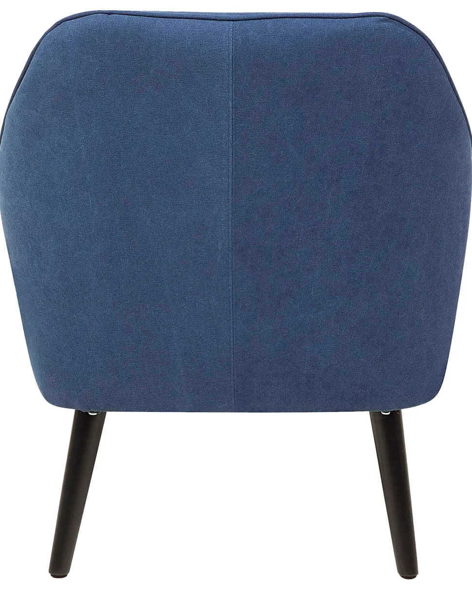 Beliani Nojatuoli Kankainen Tummansininen Loken Best Sale