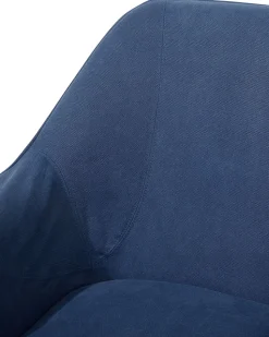 Beliani Nojatuoli Kankainen Tummansininen Loken Best Sale