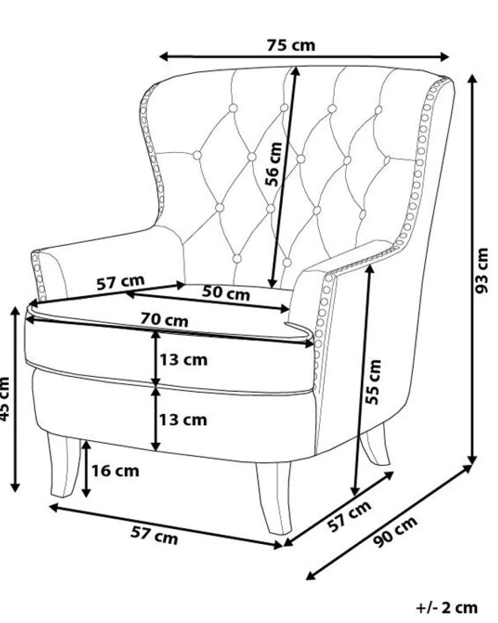 Beliani Nojatuoli Kankainen Tummanharmaa Viborg Ii Online