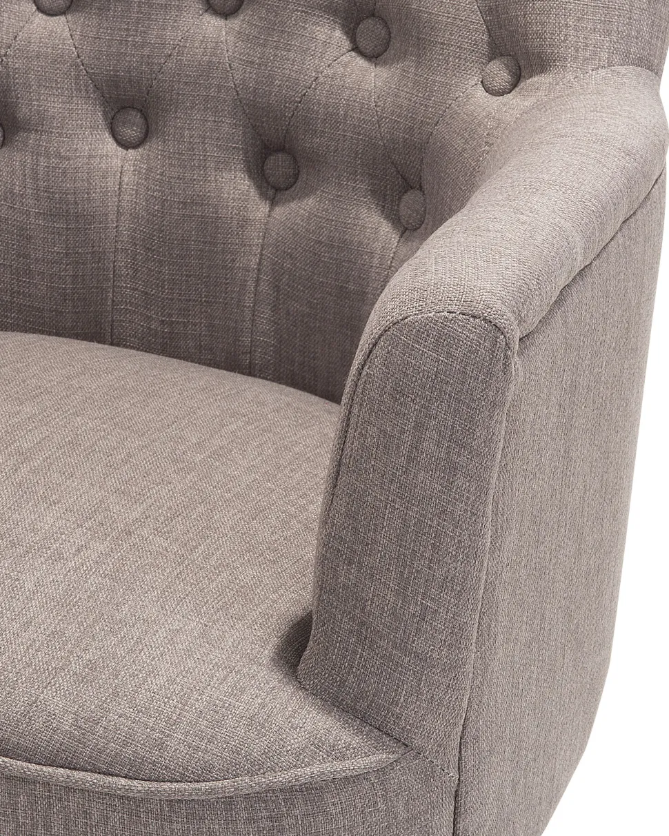 Beliani Nojatuoli Kankainen Vaaleanharmaa Alesund Online