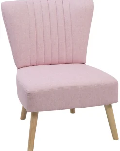 Beliani Nojatuoli Kankainen Vaaleanpunainen Vaasa Hot