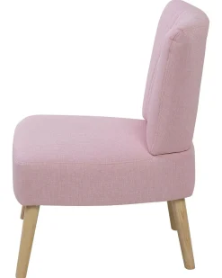 Beliani Nojatuoli Kankainen Vaaleanpunainen Vaasa Hot