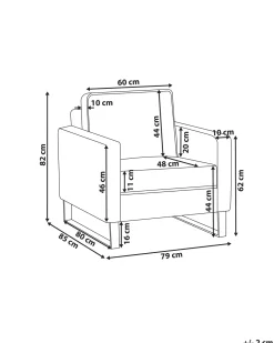 Beliani Nojatuoli Kankainen Vaaleanpunainen Vind Fashion